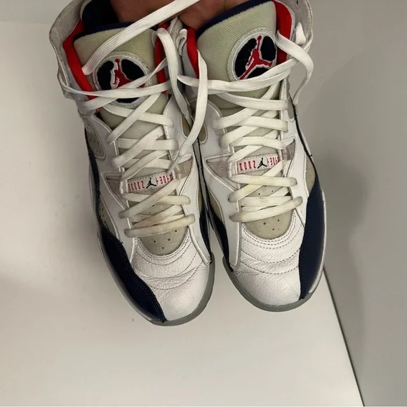 Nike Air Jordan Jumpam Two Trey DO1925 102 White/Navy-University Red Size 10
